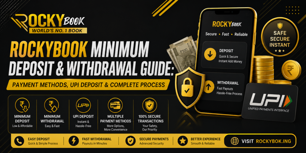 Rockybook Minimum Deposit & Withdrawal Guide