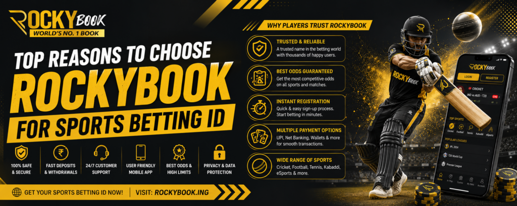 Top Reasons to Choose RockyBook Sports Betting ID in India (2026)