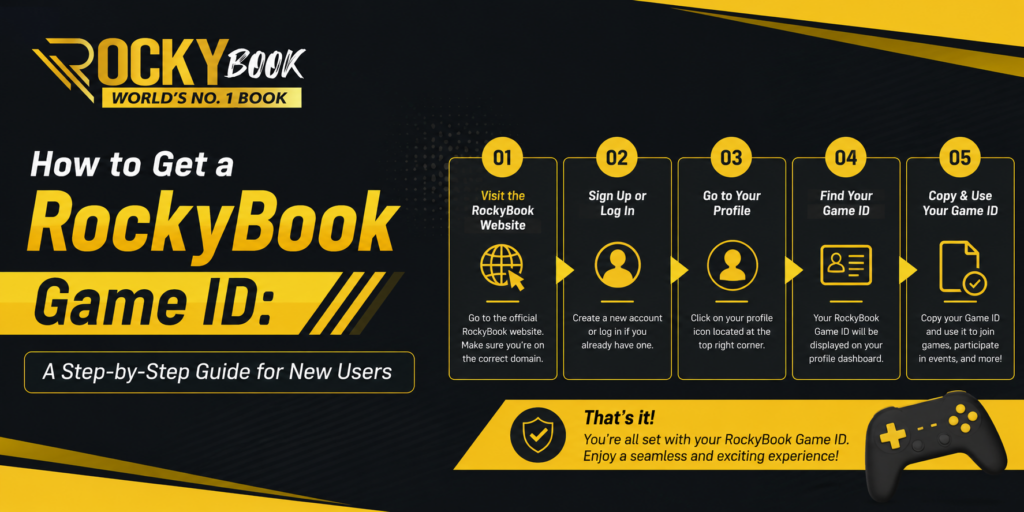 How to Get a RockyBook Game ID | New User Guide