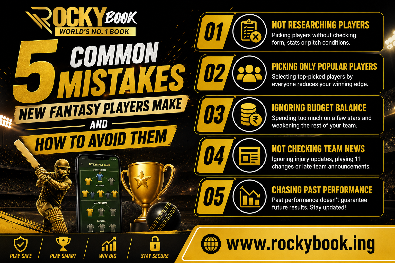 Common Fantasy Cricket Mistakes New Players Make (And How to Avoid Them)